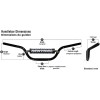 Renthal size 5 handlebar, anodised in silver