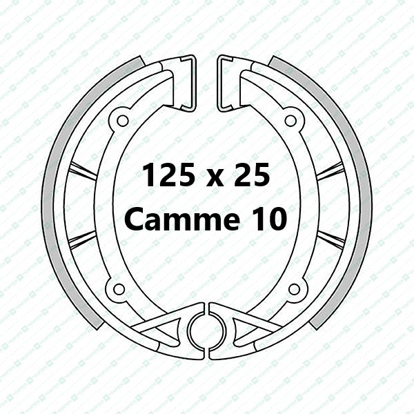 FANTIC 125 to 240 (& others), SWM, Aprilia TX brake shoes (Standard)