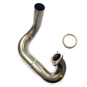 Yamaha TY 125, 175 stainless steel main exhaust manifold (long)