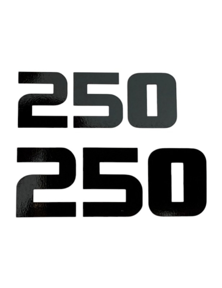 Yamaha TY 250 (bi amortisseurs) déco latérale gauche et droit noir