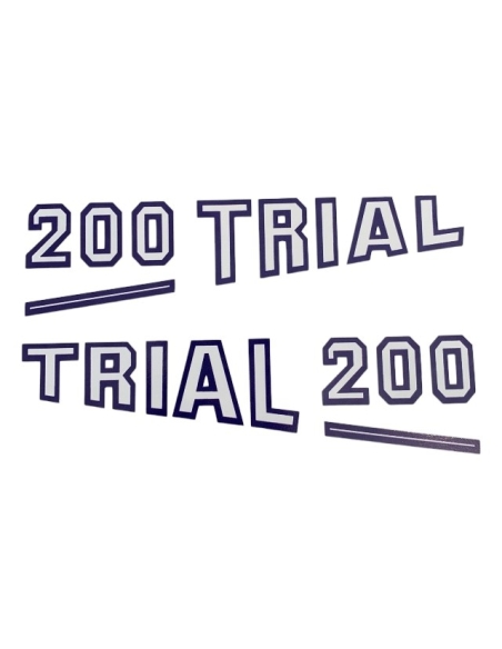 Fantic 200 Trial – Paire de logos de caches latéraux
