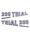 Fantic 200 Trial – Paire de logos de caches latéraux