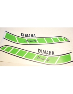 Yamaha Majesty paire de stickers réservoir verts