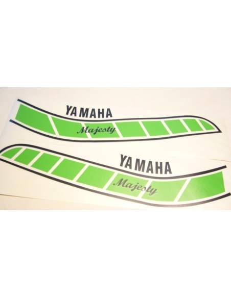 Yamaha Majesty paire de stickers réservoir verts