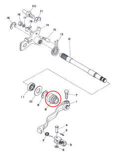 Yamaha TY 250 Twinshock Gear Selector Shaft Rubber Cover 2