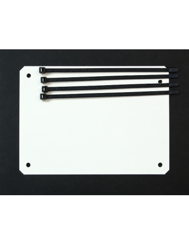 Alloy powder coated white front plate