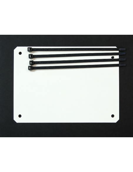 Alloy powder coated white front plate