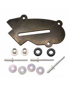 Yamaha TY 125 & 175 rear mud flap kit white