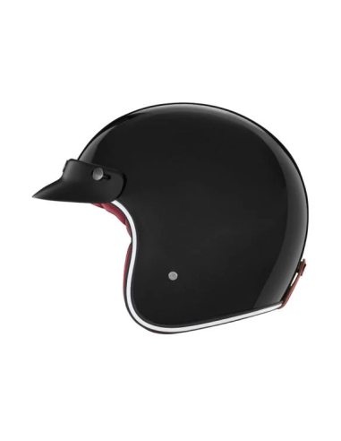 Jet Helmet NOX Gloss black – Retro Style