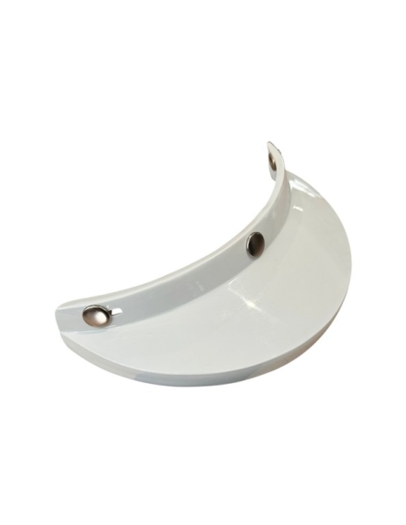 Helmet Visor Cap Old School  - Glossy White