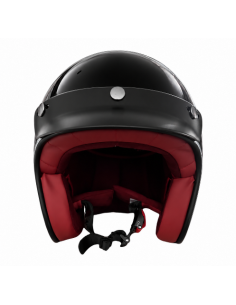 Jet Helmet NOX Gloss black – Retro Style 2