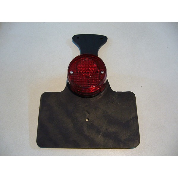 Universal rear light with rear number plate