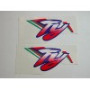 Yamaha original pair of monoshock stickers (15X7.5 cm)