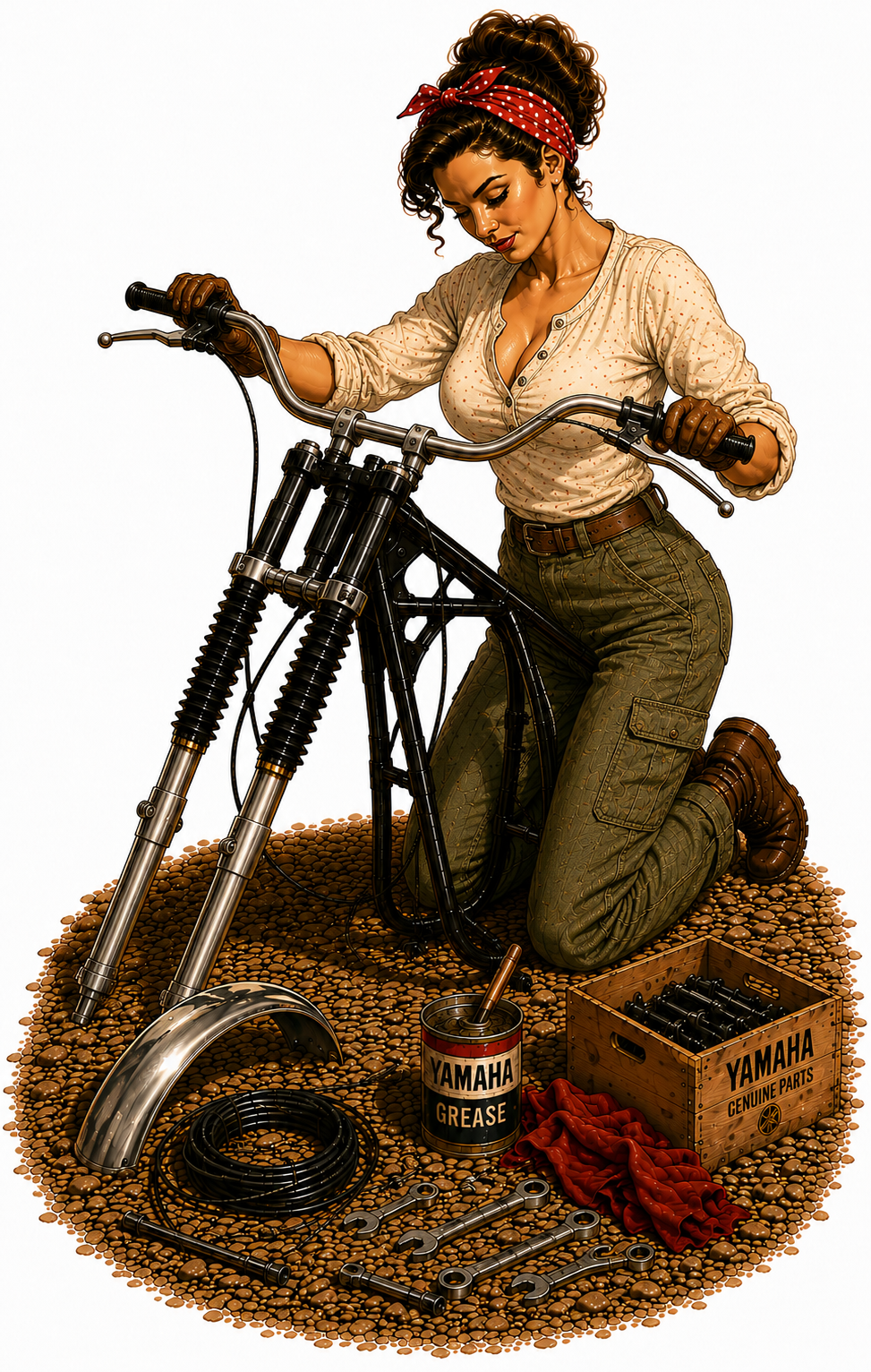 Partie Cycle de moto Trial Classic  Yamaha TY bultaco Montesa Ossa Fantic Honda Swm